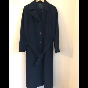 Benetton Black Wool Coat